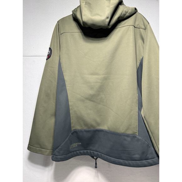 Scandinavian Explorer Women Olive Hoodie Jacket Size L. Excellent Condition - Picture 4 of 9